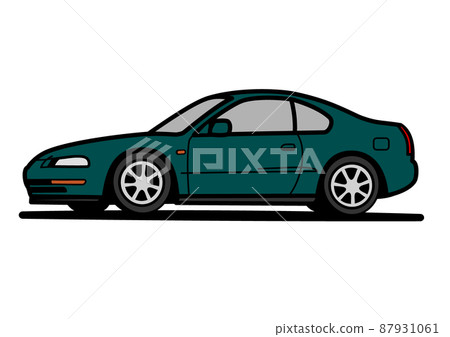 懷舊的國內轎跑車 Dargreen 汽車插圖 懷舊的國內轎跑車 Dargreen 汽車插圖 87931061