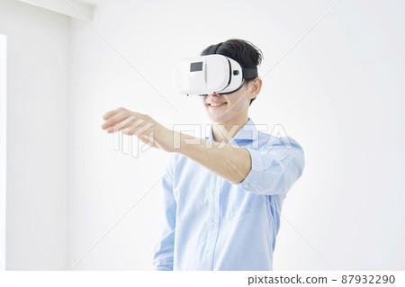 Men's VR goggles living room Men's VR goggles living room 87932290