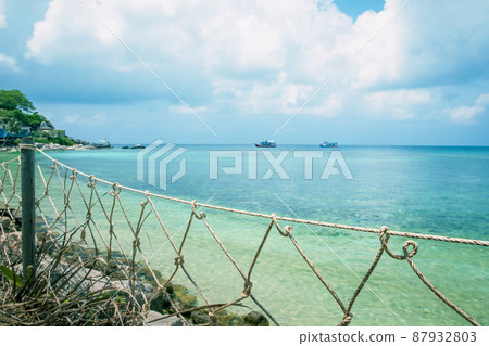 beautiful scenic of tropical sea beach in southern thailand beautiful scenic of tropical sea beach in southern thailand 87932803