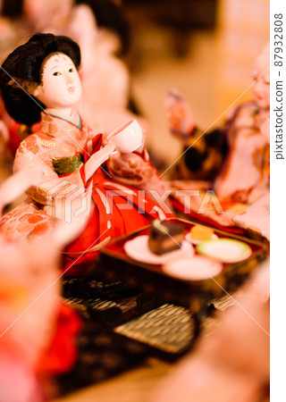 Hina dolls during the banquet Hina dolls during the banquet 87932808