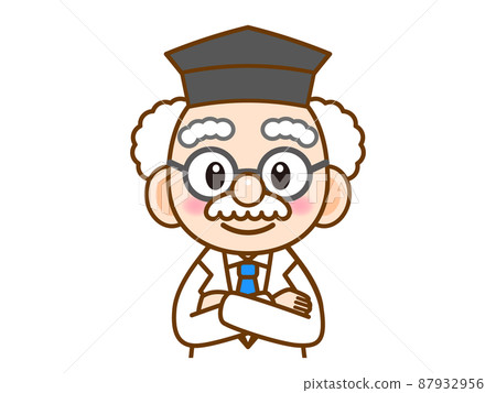 Illustration material of doctor who crosses arms Illustration material of doctor who crosses arms 87932956