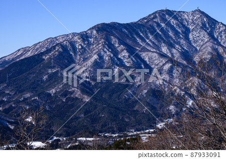 (Yamanashi Prefecture) Mitsutoge seen from Mt. Takagawa (Yamanashi Prefecture) Mitsutoge seen from Mt. Takagawa 87933091