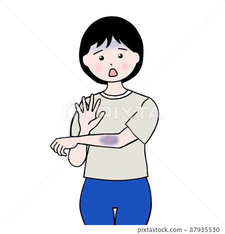 有皮膚問題的女性 有皮膚問題的女性 87935530