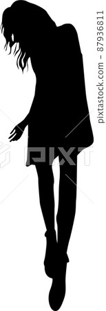 女性時尚模特剪影 7 女性時尚模特剪影 7 87936811
