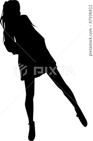 女性時尚模特剪影 6 女性時尚模特剪影 6 87936812