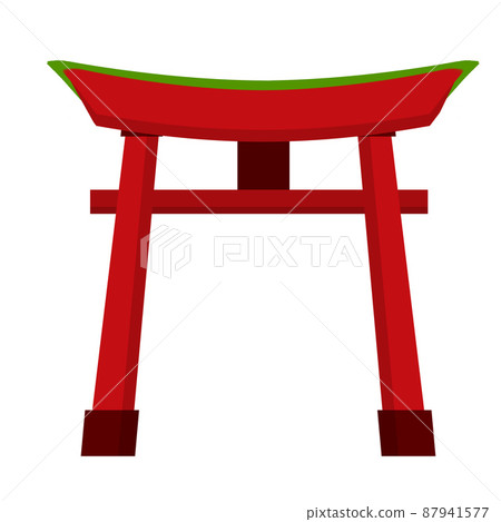 Ritual red gate Torii. National symbol 87941577