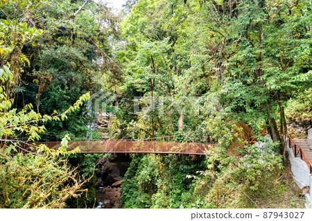 Rio Tigre waterfall in the jungle of Oxapampa in Peru 87943027