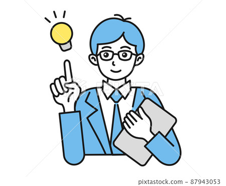 靈感/建議男性簡單人物插圖商務人士 靈感/建議男性簡單人物插圖商務人士 87943053