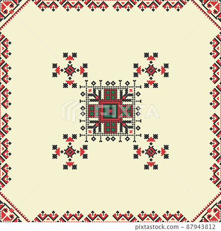 Ukrainian embroidery pattern 62 87943812