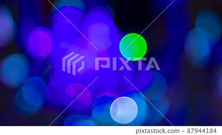 background blurred abstraction of colored lanterns and decorations.  87944184