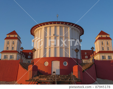 the beach of Binz at the german island of Ruegen 87945178