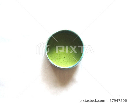 Urasenke Matcha White Background Copy Space 87947206