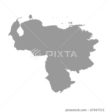 Venezuela vector country map silhouette 87947531