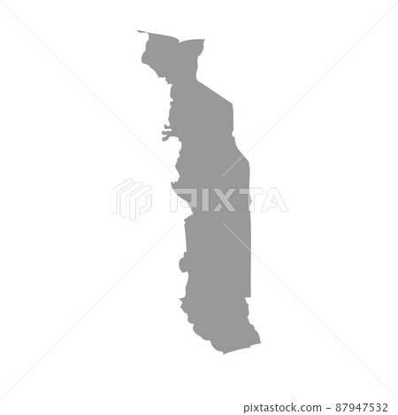 Togo vector country map silhouette 87947532