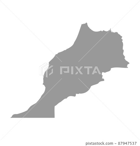 Morocco vector country map silhouette 87947537
