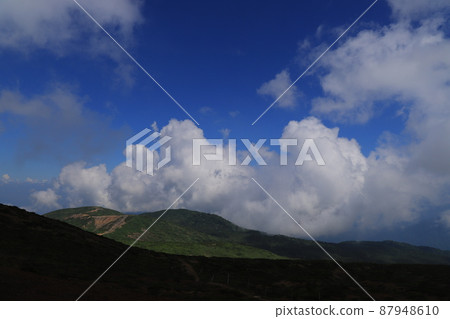Scenery during trekking of Zao mountain range Scenery during trekking of Zao mountain range 87948610