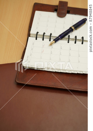 Material photo Fountain pen and stationery 87948845