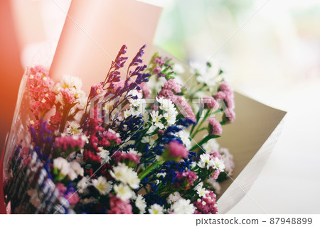 bunch of flowers holding flowers bouquet flowers vintage color tone bunch of flowers holding flowers bouquet flowers vintage color tone 87948899