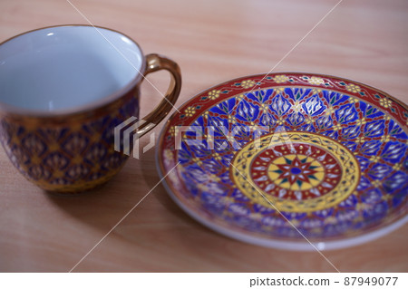 Photograph of Thai pottery Benjarong 87949077