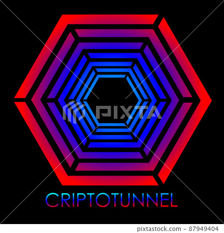 abstract cryptocurrency logo made of geometric shapes dark background abstract cryptocurrency logo made of geometric shapes dark background 87949404