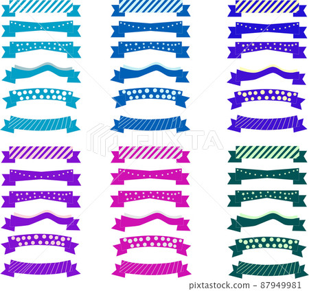Cute ribbon set "dark color" Cute ribbon set "dark color" 87949981