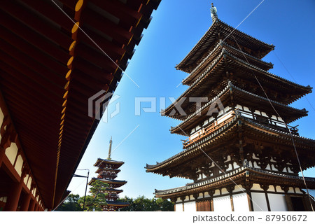 《Nara Prefecture》 World Cultural Heritage Cultural Heritage of Ancient Nara Hosou Omotoyama Yakushiji Temple / 《Nara Prefecture》 World Cultural Heritage Cultural Heritage of Ancient Nara Hosou Omotoyama Yakushiji Temple / 87950672