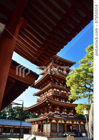 《Nara Prefecture》 World Cultural Heritage Cultural Heritage of Ancient Nara Hosou Omotoyama Yakushiji Temple / 87950914