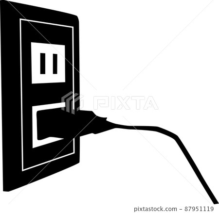 Power cord that plugs into a wall outlet 87951119