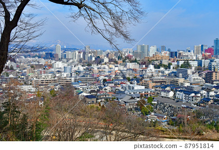 從愛宕神社、廣瀨川、樹木之城的區域看廣瀨川和仙台市 87951814