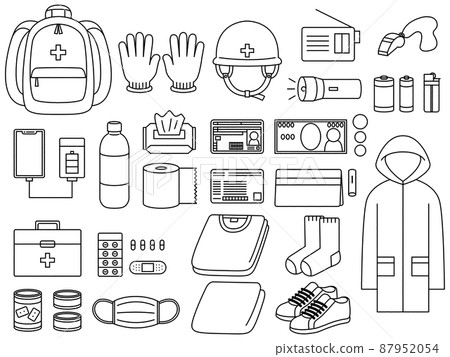 防災用品/線描/套裝 87952054