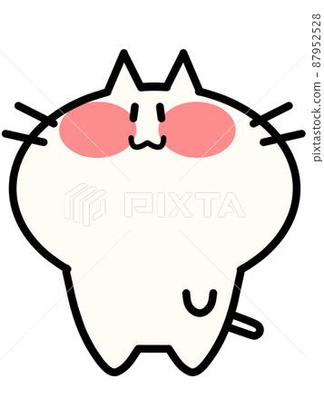 Nyanko 對角線的插圖素材 Nyanko 對角線的插圖素材 87952528