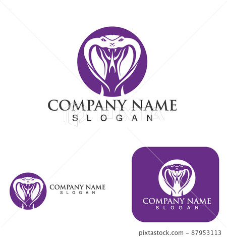viper snake logo design element. danger snake icon. viper symbol 87953113