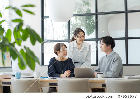 Working people office scene 87953658