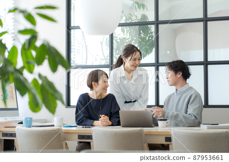Working people office scene Working people office scene 87953661