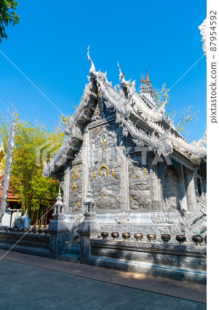 The Silver Temple or Wat Sri Suphan in Chiang Mai City at north of Thailand The Silver Temple or Wat Sri Suphan in Chiang Mai City at north of Thailand 87954592