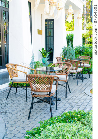 table and chair in cafe restaurant table and chair in cafe restaurant 87954601