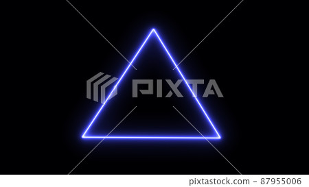 Empty blue triangle frame with electric power border glowing, burning flame sign. Blank triangle fire with electric power around frame lights. The best stock photo image blue electric power Empty blue triangle frame with electric power border glowing, burning flame sign. Blank triangle fire with electric power around frame lights. The best stock photo image blue electric power 87955006