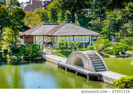廣島縣縮景園-天橋彩虹橋和清風館- 廣島縣縮景園-天橋彩虹橋和清風館- 87955316