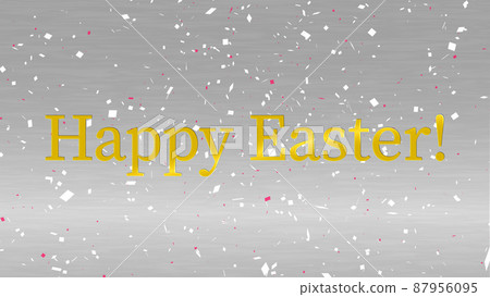 Happy Easter Easter event text wallpaper… - Stock Illustration