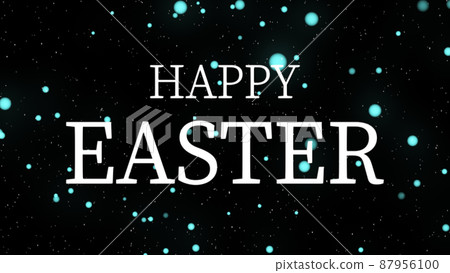 Happy Easter Easter event text wallpaper… - Stock Illustration