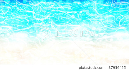 海水錶面波背景 87956435