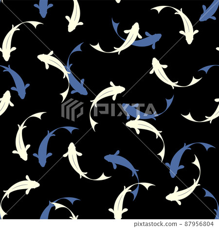 A simple goldfish pattern, - Stock Illustration [87956804] - PIXTA