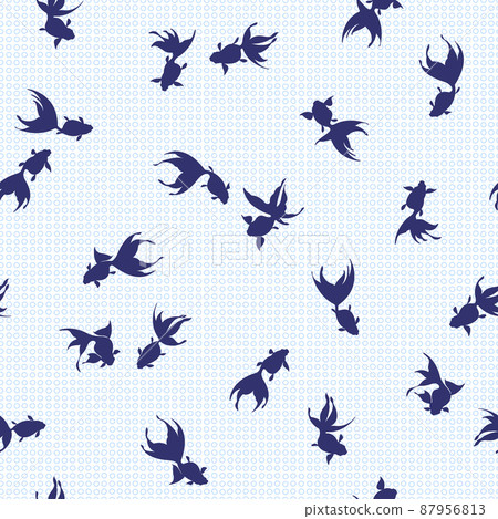 A simple goldfish pattern, - Stock Illustration [87956813] - PIXTA