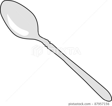 一個簡單的勺子的插圖 87957156