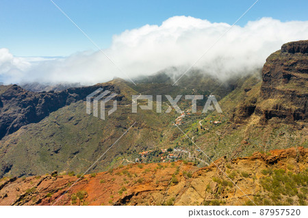 Mask village in Spain, popular tourist destination Mask village of Tenerife 87957520