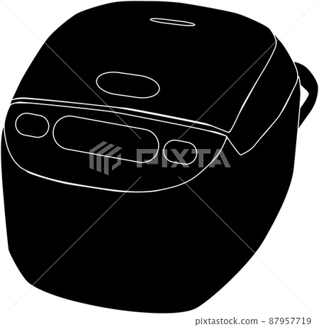 Rice cooker silhouette material 87957719
