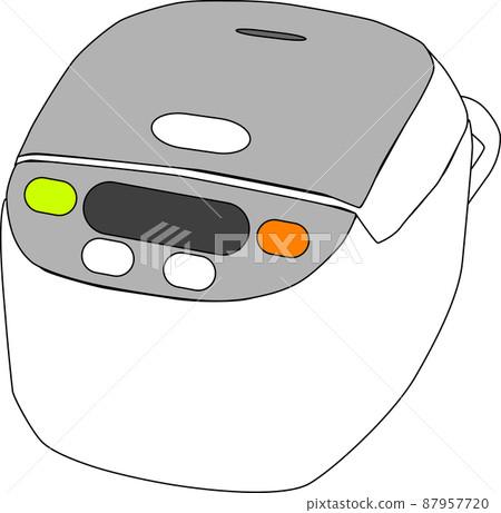 Illustration material of cute rice cooker 87957720