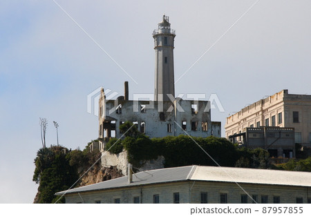 Alcatraz Island, San Francisco, Lighthouse on a hill Alcatraz Island, San Francisco, Lighthouse on a hill 87957855