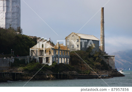 San Francisco's Alcatraz Island, a group of ruins San Francisco's Alcatraz Island, a group of ruins 87957856
