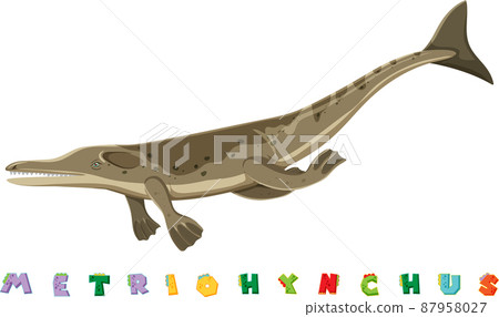 Dinosaur wordcard for metriohynchus 87958027